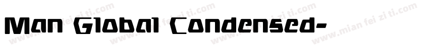 Man Global Condensed字体转换